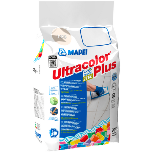 Stucco fughe resistente muffa antieffluorescenze ceramiche ultracolor plus 5 kg *** colore- mandorla - 138, confezione 1