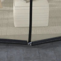 Zanzariera per Ombrellone 3x2.3 m Regolabile a Rete Fitta con Apertura a Cerniera, Beige