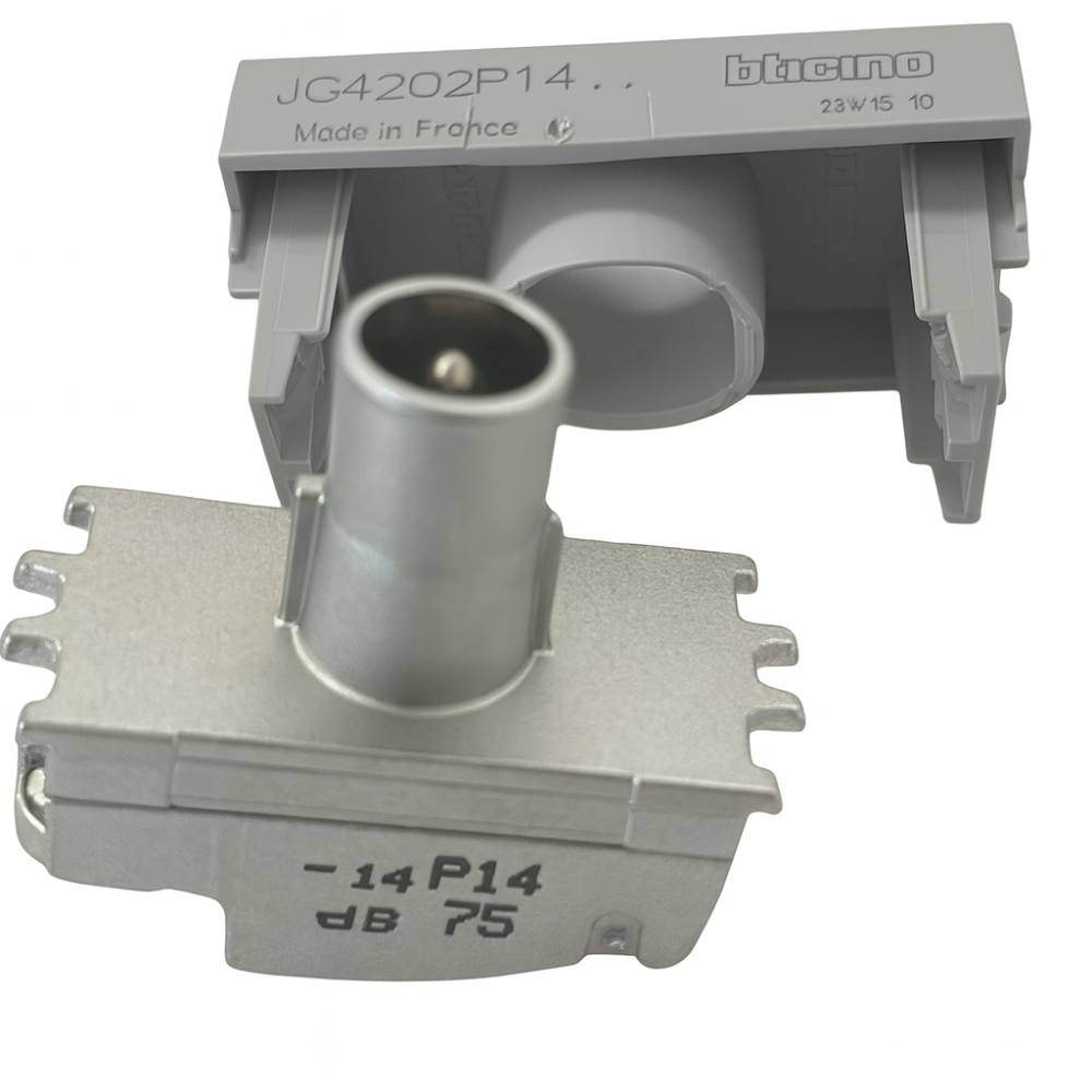 Bticino jg4202p14 matixgo presa coassiale passante 14 db
