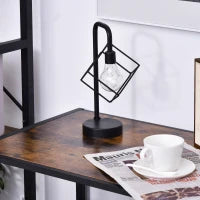 Credenza in Stile Industriale, Comò Vintage in Legno e Metallo per Soggiorno o Camera con 1 Cassetto 73x45.5x76cm