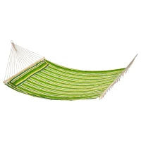 Hammock Amaca da Giardino Doppia per 2 Persone, Dondolo Sospeso da Campeggio in Cotone e Poliestere con Cuscino 188x140cm