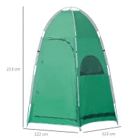 Tenda Doccia da Campeggio con Borsa per Trasporto e Tasca Portaoggetti 122x122x213cm, Verde