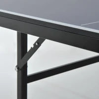 Tavolo da Ping Pong Pieghevole per Interni in MDF e Acciaio, 152.5 x 274 x 76 cm, Blu e Viola