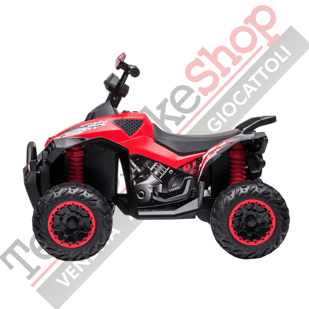 Quad Elettrico per Bambini Quad Medio Sport 12V-Rosso