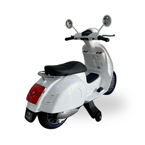 Moto Elettrica Per Bambini Scooter Happy 12V -Bianco