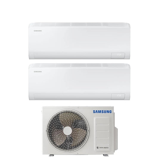 Climatizzatore Condizionatore Samsung Dual Split Inverter serie CEBU S2 7+12 con AJ050TXJ2KG R-32 Wi-Fi Integrato 7000+12000
