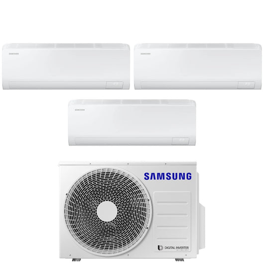 Climatizzatore Condizionatore Samsung Trial Split Inverter serie CEBU S2 7+12+12 con AJ068TXJ3KG R-32 Wi-Fi Integrato 7000+12000+12000