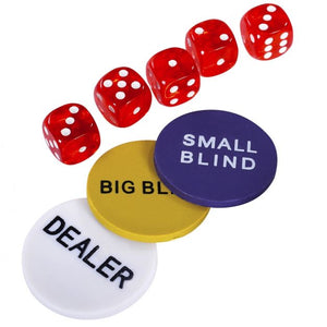 Set da poker con 500 fiches valigetta da poker per 2-4 giocatori con serratura in alluminio giochi di carte dadi 20_0007490