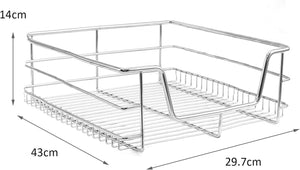 Tirare Fuori Cestini in Acciaio da Cucina Cestelli Organizzazione Credenza da 40cm