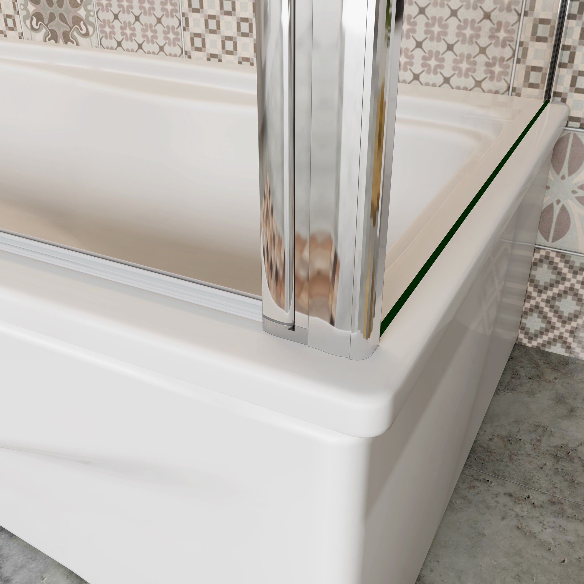 120x140cm Parete Doccia Sopravasca Angolare 2 Ante Pieghevoli con Parete Laterale 65 cm Vetro Temperato 6 mm Anticalcare Portasciugamani Cromato Lucido