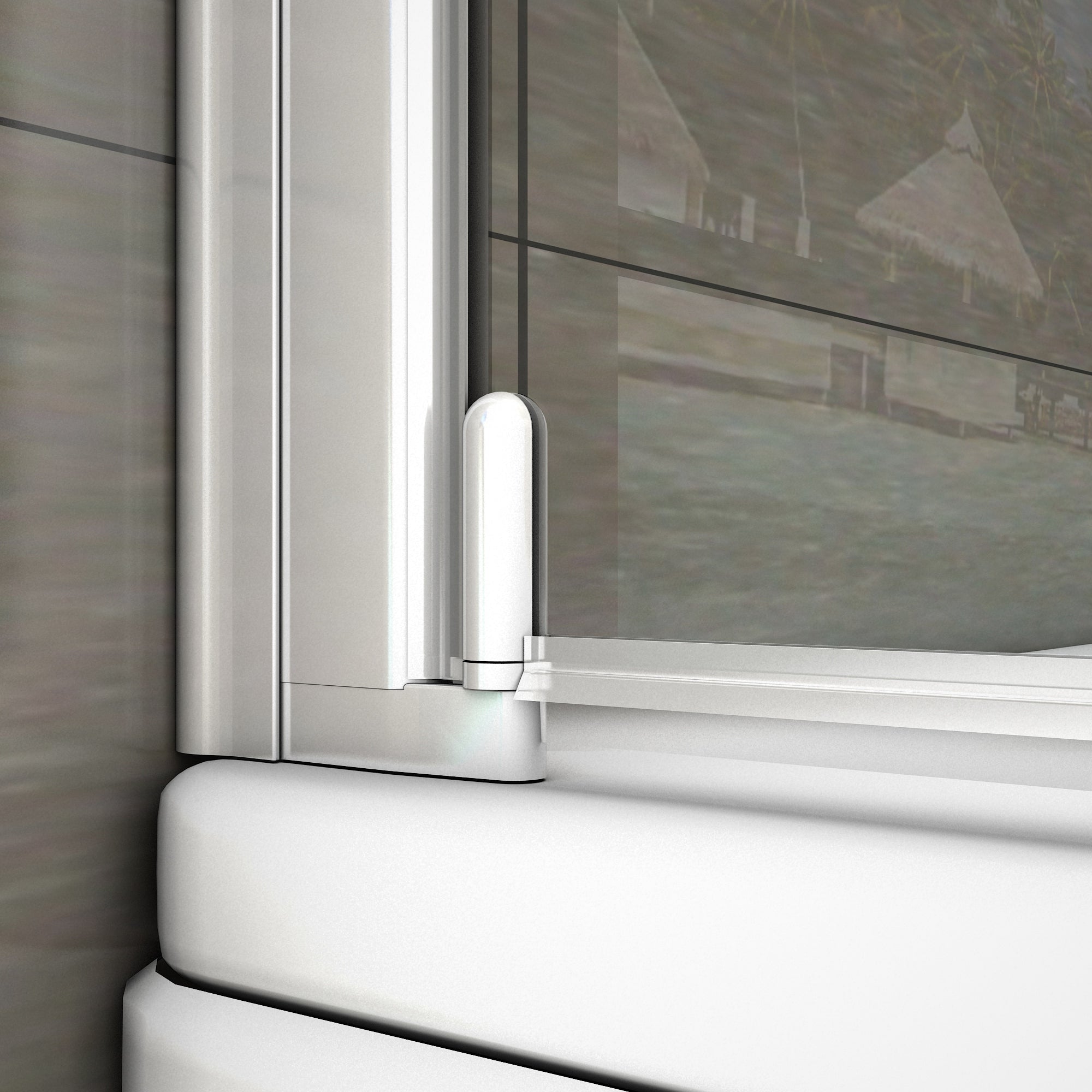 80x140 cm Sopravasca Parete Per Vasca Pannello Singolo Vetro Temperato 4 mm Trasparente Telaio Argento Opaco