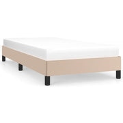 Letto singolo | Letto per adulti | Giroletto Cappuccino 100x200 cm in Similpelle
