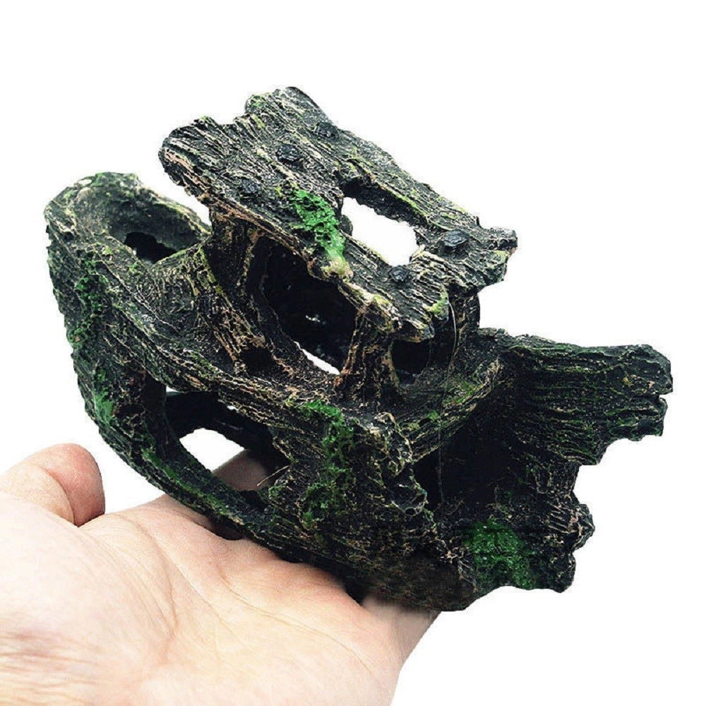 Trade Shop - Decorazione Per Acquario Relitto Nave Imbarcazione Resina Pesci Acqua Ornamento -