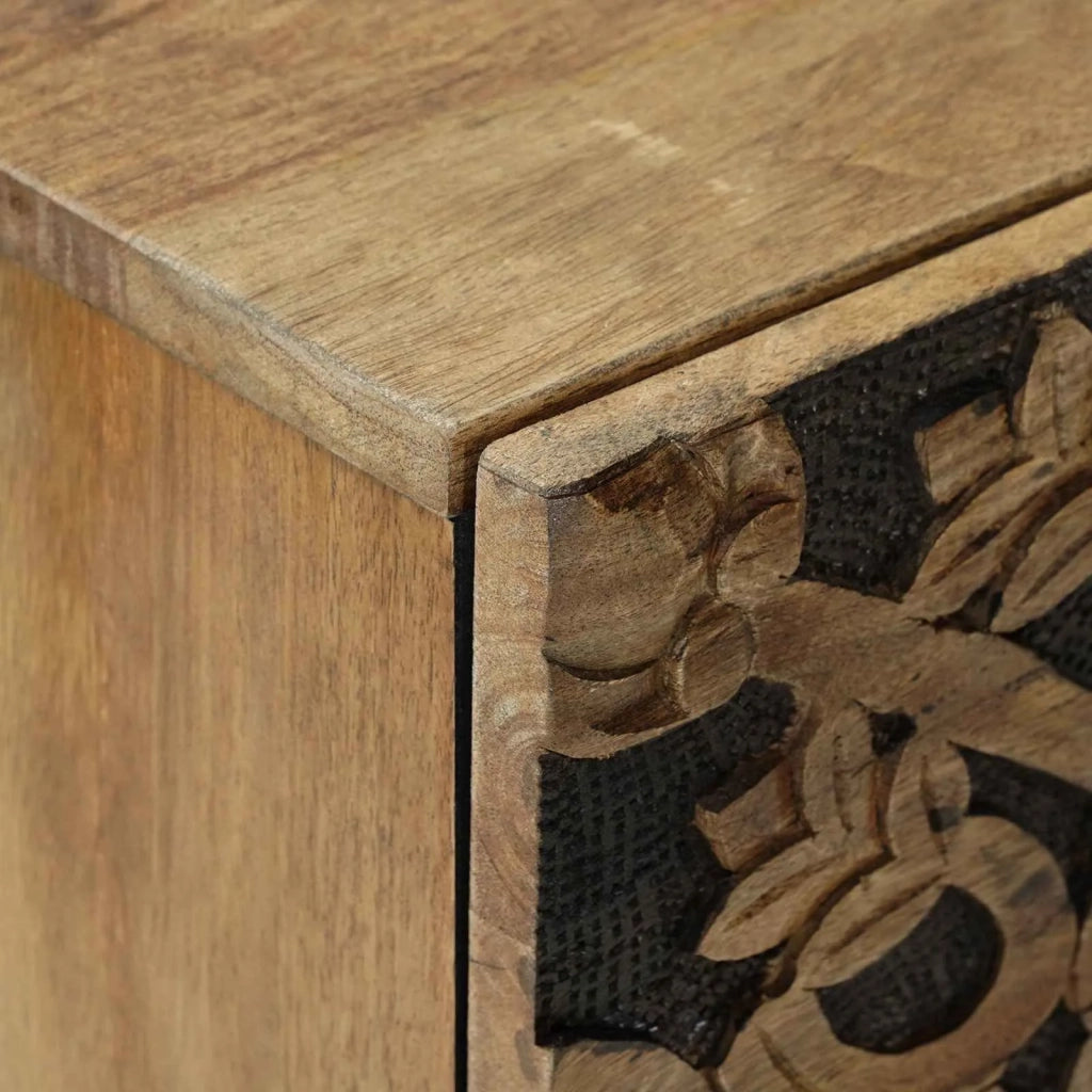 Credenza Marrone 80 x 33,5 x 75 cm Legno di mango massello