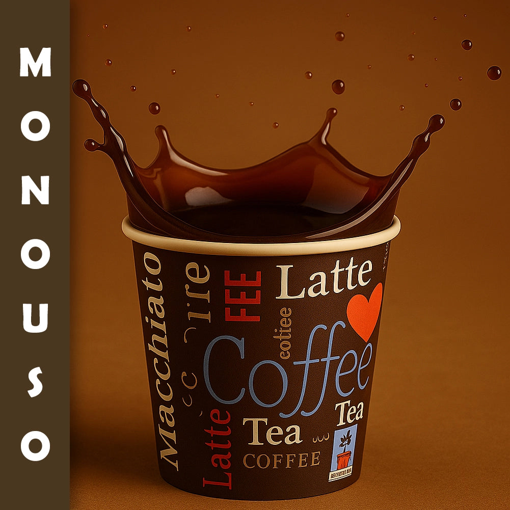 1000 Bicchierini da Caffè Monouso Decoro Espresso Bicchieri 75ml Usa e Getta