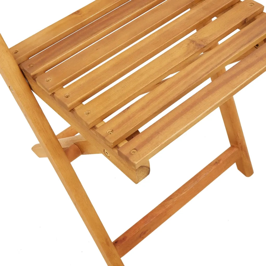 Set da Bistrot 3 pz | Set Salotto da Giardino Beige in Polyrattan e Legno Massello