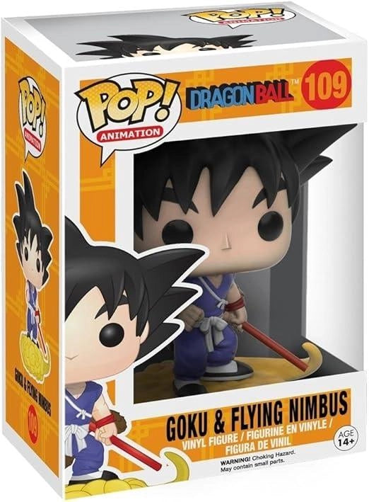 Funko Pop! Anime - Dragonball Z - Goku & Nimbus - Dragon Ball Z - Figura in Vinile da Collezione,Eta3+