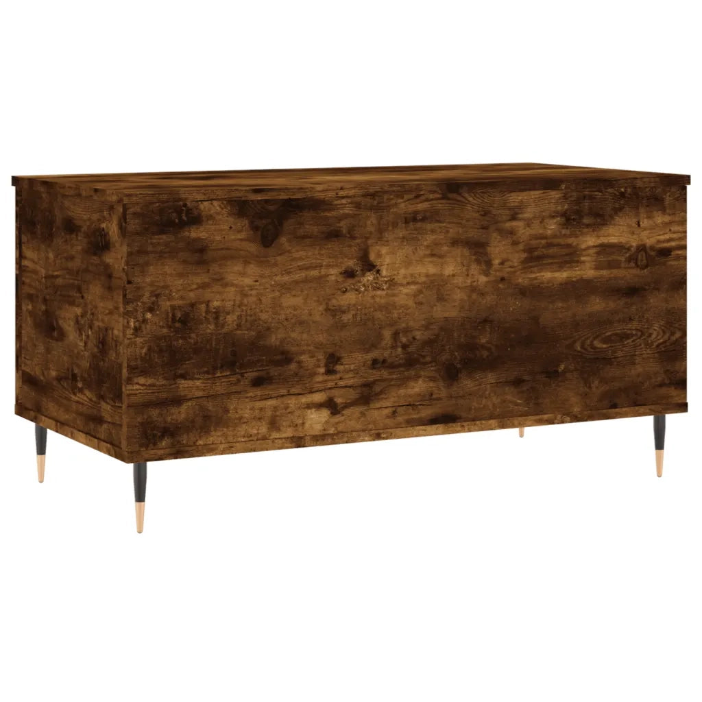 Tavolino da Salotto-Tavolino da soggiorno-Tavolo Rovere Fumo 90x44,5x45 cm Legno Multistrato 981159