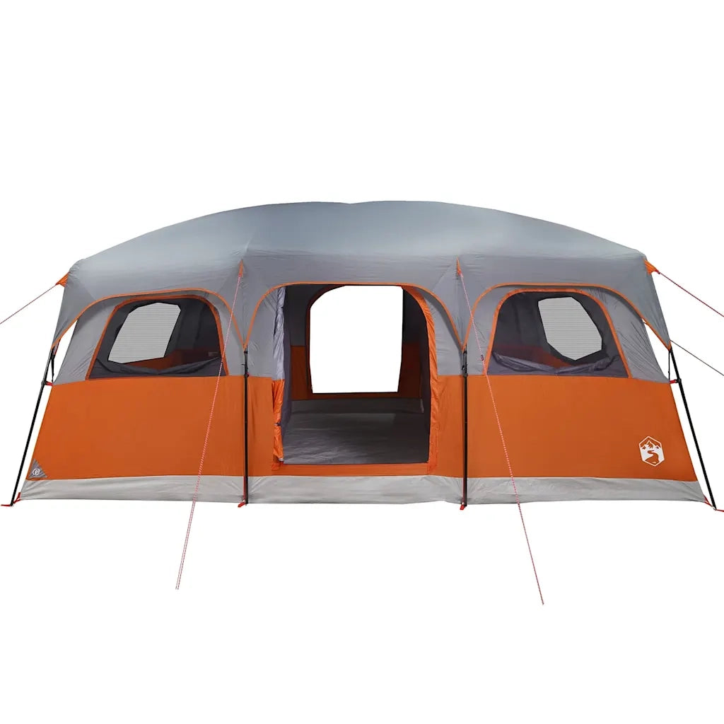 Tenda Familiare a Cabina per 10 Persone Grigia Impermeabile 94541