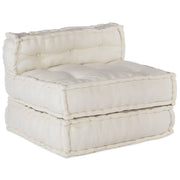 Divano | Divano da soggiorno | Sofa Componibile Crema 70x70x54 in Tessuto