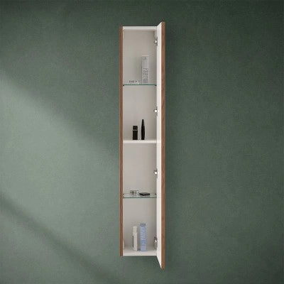 Pensile bagno sospeso cannettato H 150 cm noce canaletto  Bali