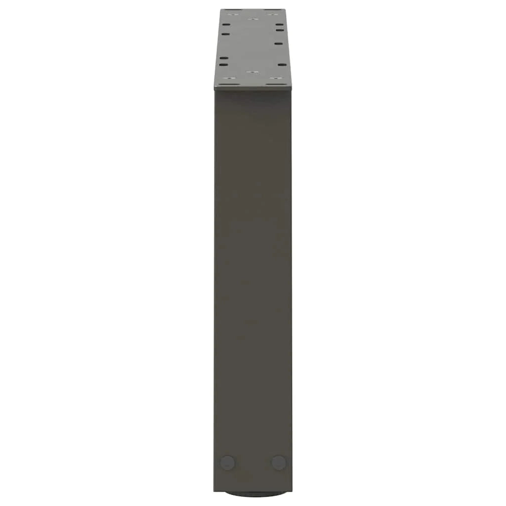 Set di 2 gambe pratiche e geometriche per tavolino da caffè 60 x 30 cm finitura moderna in acciaio antracite 02_0056830