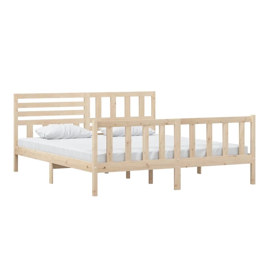 Giroletto-Struttura Letto 180x200 cm Super King in Legno Massello 245792