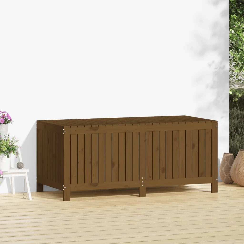 Contenitore da Giardino Ambra 147x68x64 cm Legno Massello Pino