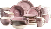 Serviesset da 30 pezzi per 6 persone, combi servizio a mano a mano, ceramica, Berry - Bel Tempo II