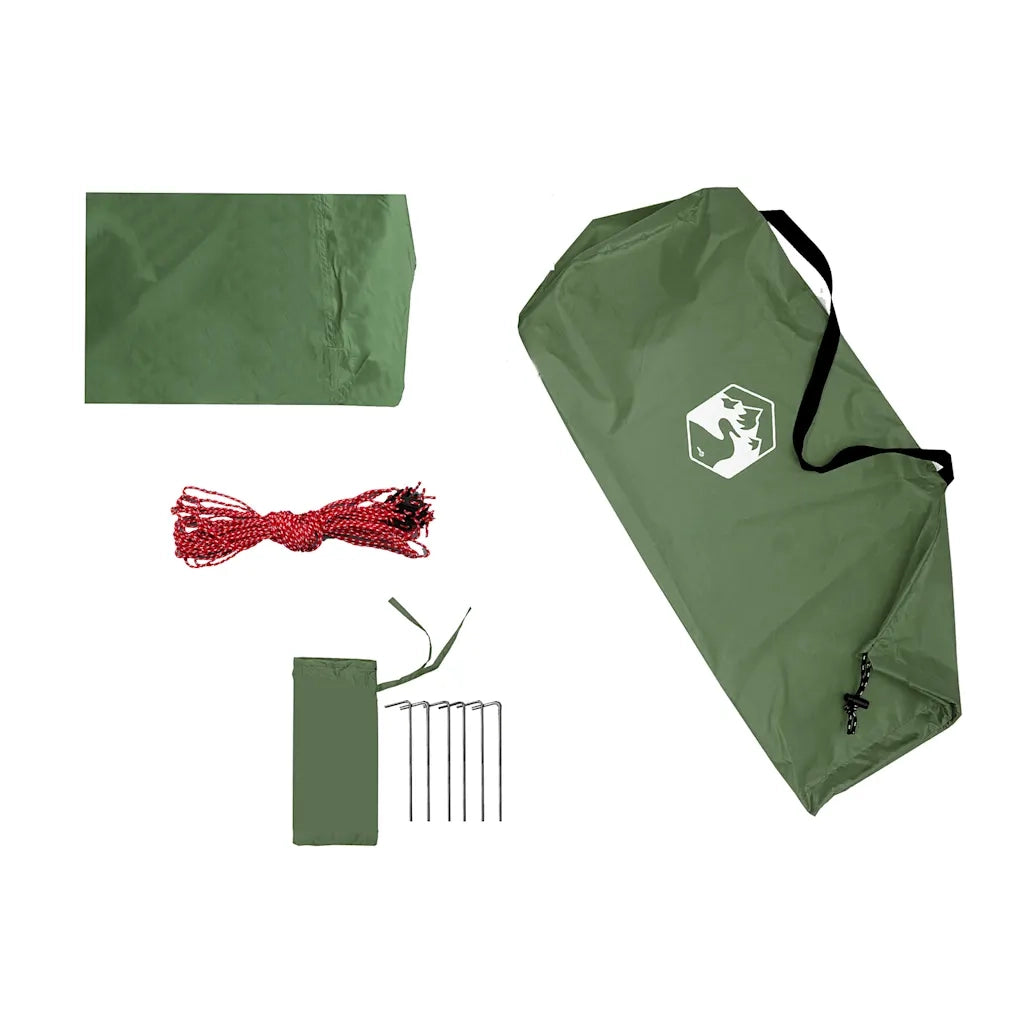 Telone da Campeggio Verde 420x440 cm Impermeabile 94676