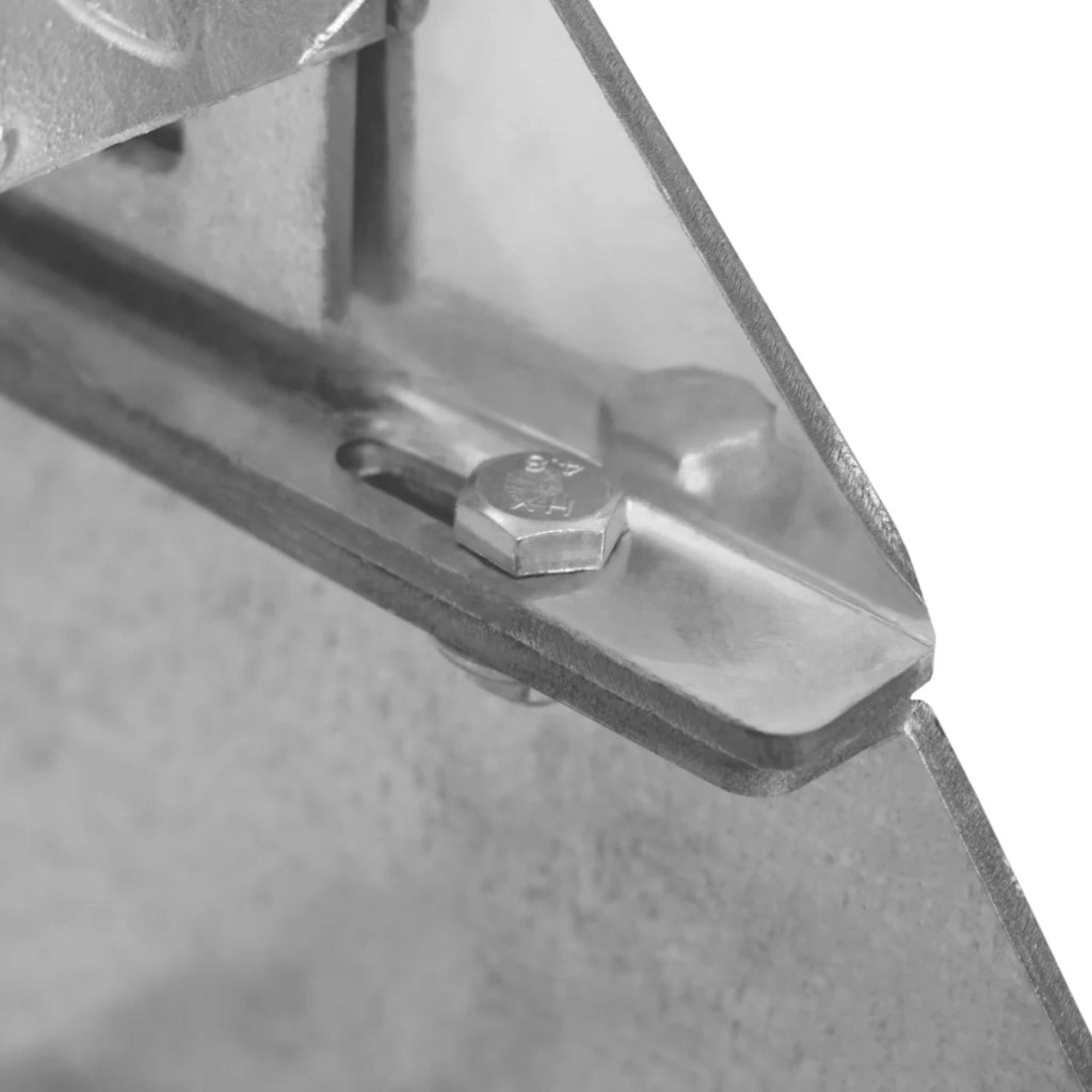 Scala metallica a gradini aggiuntivi regolabile in altezza in acciaio zincato 60 cm / 600 mm