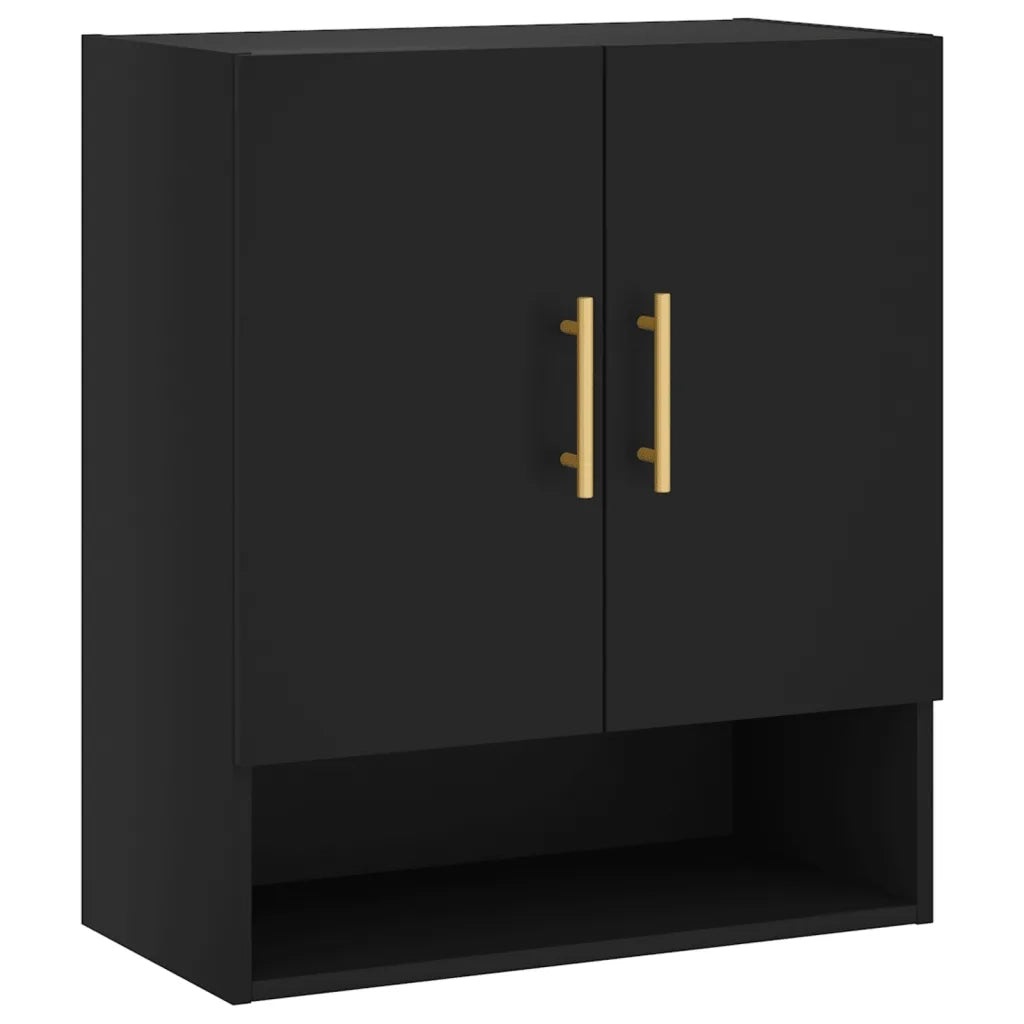 Armadietto a Muro Nero 60x31x70 cm in Legno Multistratocod mxl 105980