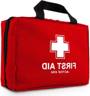 Kit di pronto soccorso con 220 articoli - pulizia degli occhi - guanciali freddi - bende - uso domestico ufficio auto caravan lavoro viaggio sport - verde