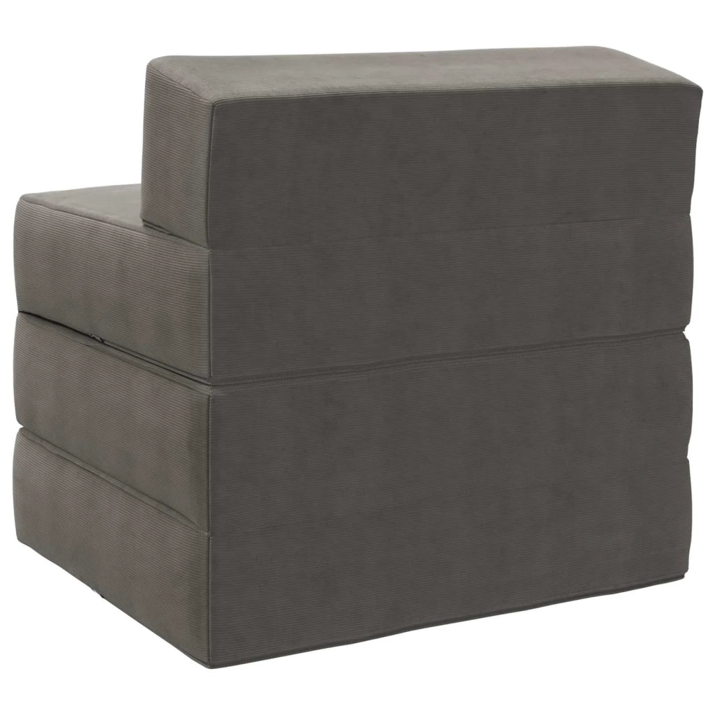 Divano Letto Pieghevole Grigio Chiaro 200 x 70 x 15 cm 900012
