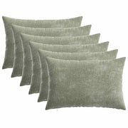 Federa 6 pcs HEERLEN Verde 30 x 50 cm Tessuto Chenille 907796