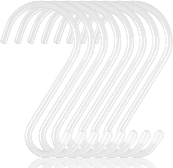 Hanger per appendere in cucina/bagno - 8 pezzi - 15 cm - acciaio inossidabile - antiscivolo - hanger pesanti