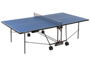 Tavolo da Pin Pong con Piano Blu e Ruote per Esterno Garlando Progress Outdoor