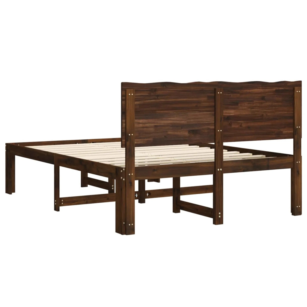 Letto matrimoniale con testiera ROSTOCK Marrone Scuro 903401