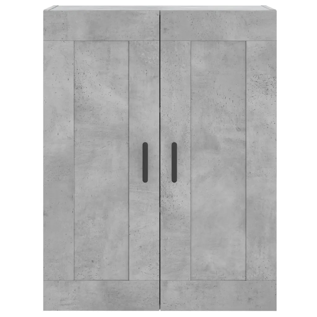 Armadietti a Parete 2 pz Grigio Cemento in Legno Multistrato 3198029
