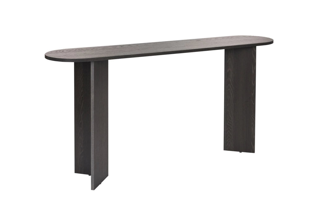 Consolle in legno "Sira" - 150 x 35 x 75 cm - Nero Chiaro