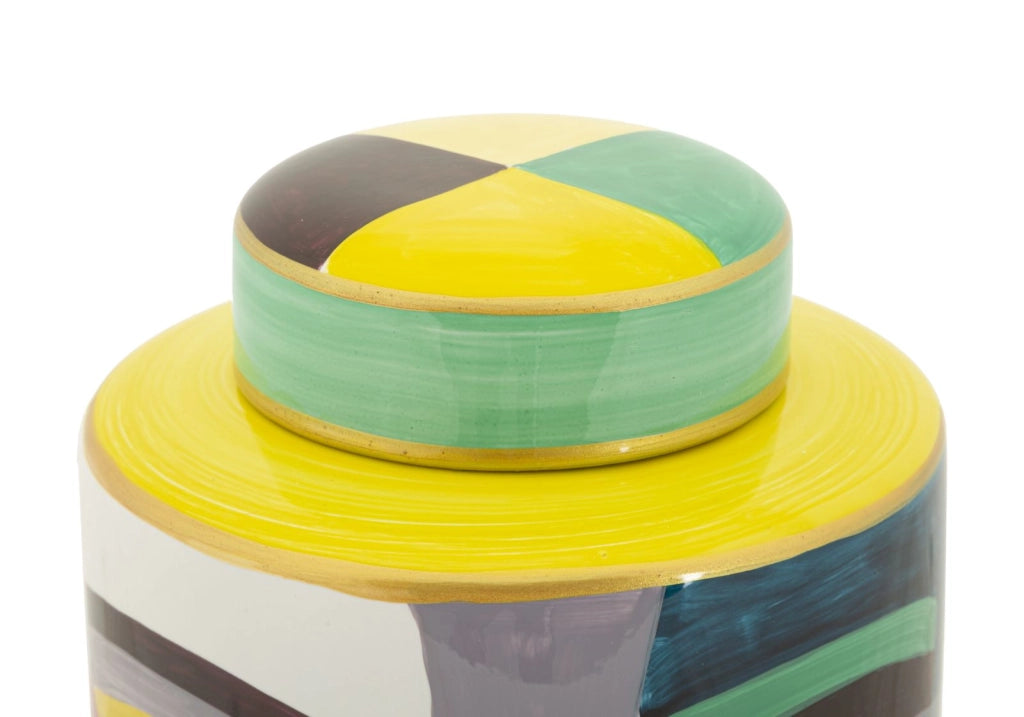 Vaso Piccassy Color Top Ø19x28 cm in Ceramica Multicolor
