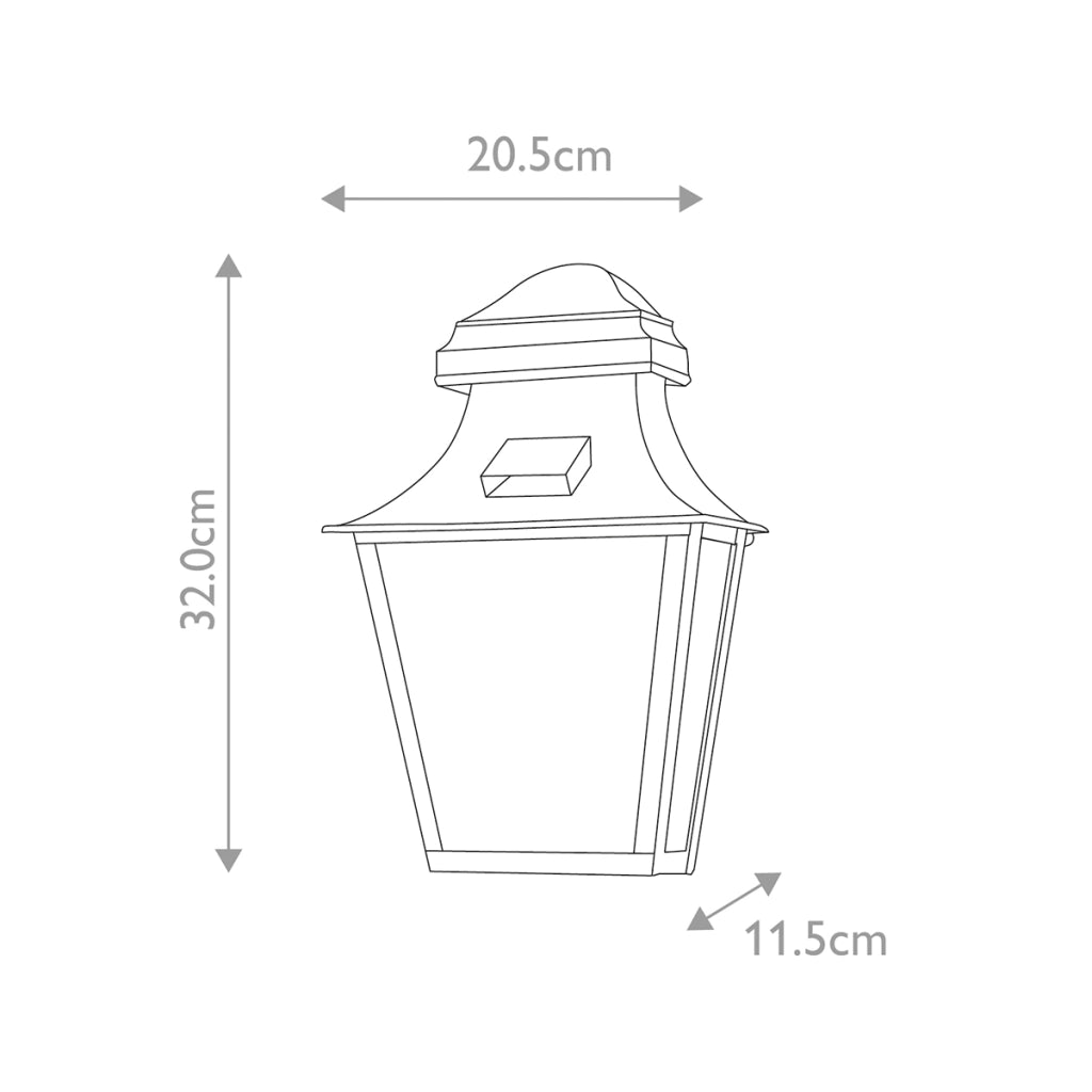 Applique esterna ottone anticato E27 60W St Pauls Elstead