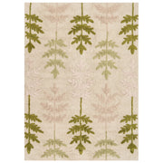 Tappeto in cotone 90 x 130 cm per bambini, rettangolare, beige e verde divertente cameretta