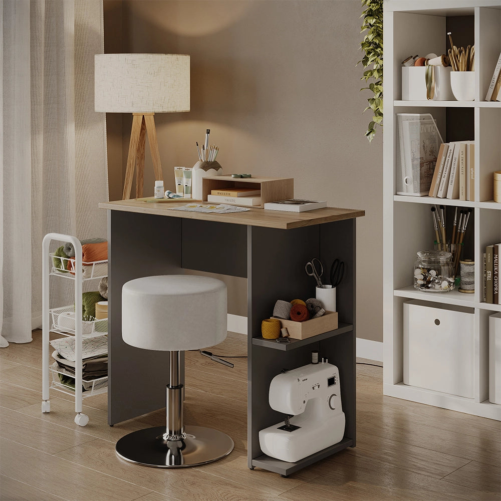Vicco Scrivania con ripiani Antracite/Artisan 80 x 40 cm