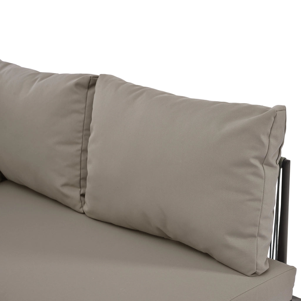 Set Divano da Giardino ad U 8 Posti con 2 Tavolini ¨C MINIMAL ¨C Polyrattan, Cuscini Inclusi