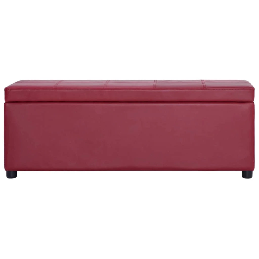 Panca con vano contenitore 116 cm similpelle bordeaux 02_0010978