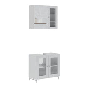 Vicco Set di mobili da bagno Bianco 2 parti