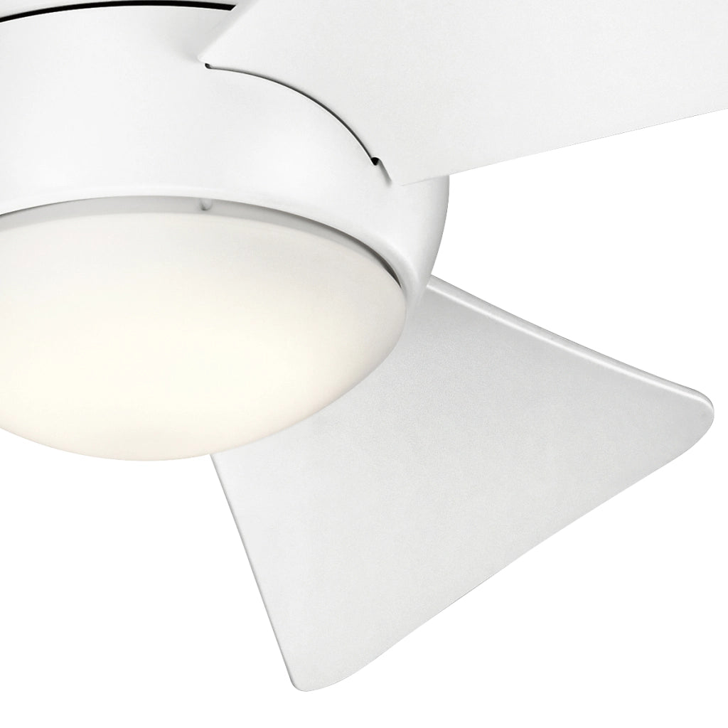 Ventilatore soffitto Kichler Sola 86cm LED 10W bianco