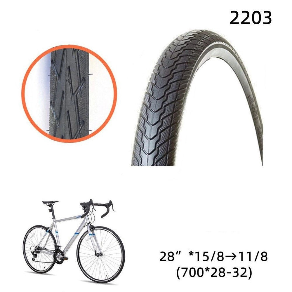 Trade Shop - Copertone Copertura Ruota Pneumatico Bici 28" X 1 5/8 - 1 1/8 700 X 28-32 2203 -
