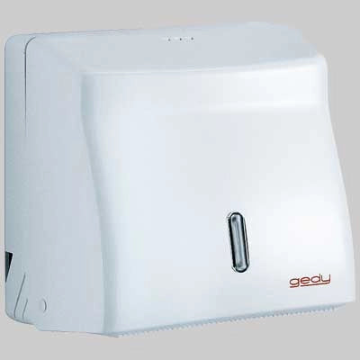 DISTRIBUTORE SALVIETTE DI CARTA PIEGATE O A ROTOLO  ABS  Bianco     GEDY